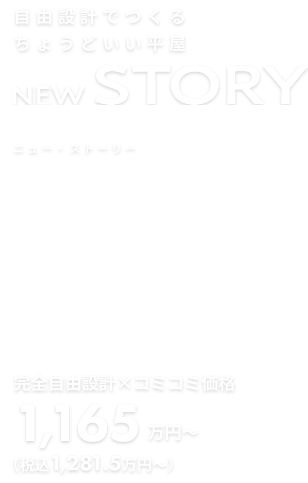 自由設計でつくる ちょうどいい平屋 NEW STORY